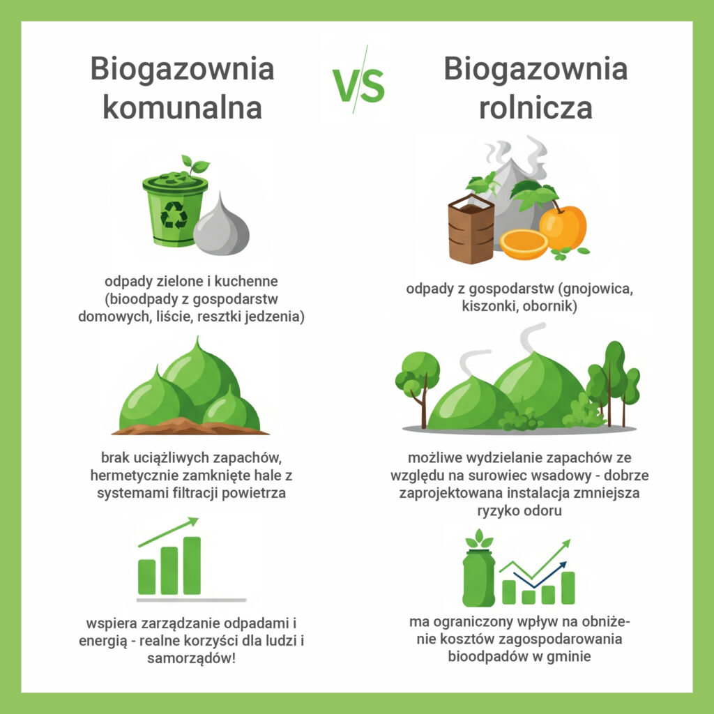Biogazownia komunalna a rolnicza – czym się różnią i dlaczego warto to wiedzieć? Biogazownia komunalna a rolnicza – czym się różnią i dlaczego warto to wiedzieć?